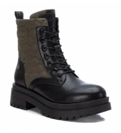 Refresh PU Combination Boots Khaki