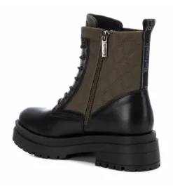 Refresh PU Combination Boots Khaki