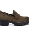Refresh Suede Moccasin Shoes Khaki