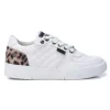 REFRESH TRAINERS WHITE AND LEOPARD - VEGAN