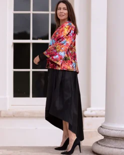REVERSIBLE VELVET KIMONO - BLUE SKY ACER