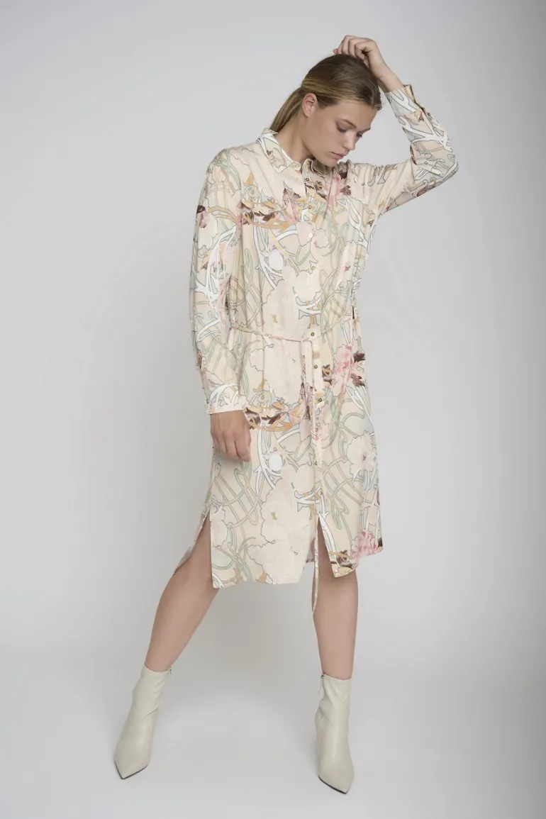 Rino and Pelle Nieva Shirt Dress Art Deco