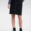 SANDWICH CLOTHING DENIM ZIP SKIRT