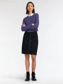 SANDWICH CLOTHING DENIM ZIP SKIRT
