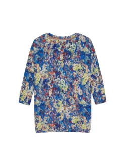 Sandwich Floral Tunic French Blue