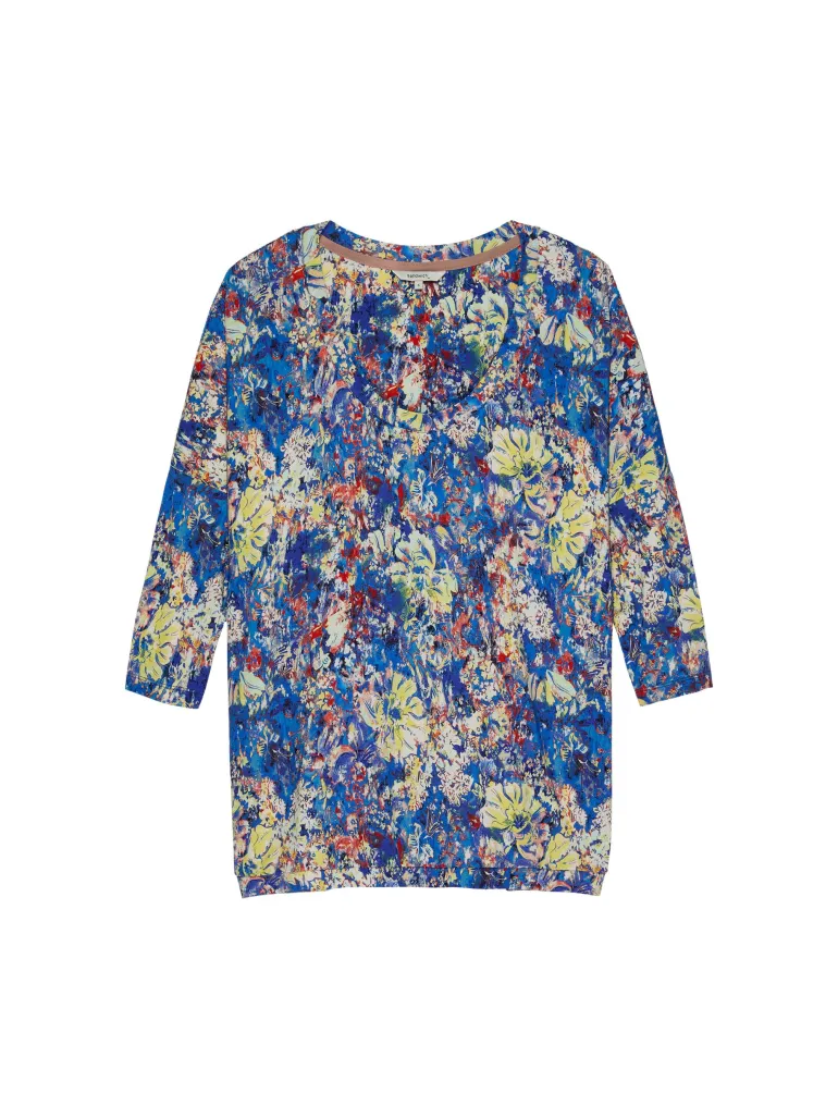 Sandwich Floral Tunic French Blue