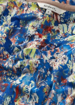 Sandwich Floral Tunic French Blue