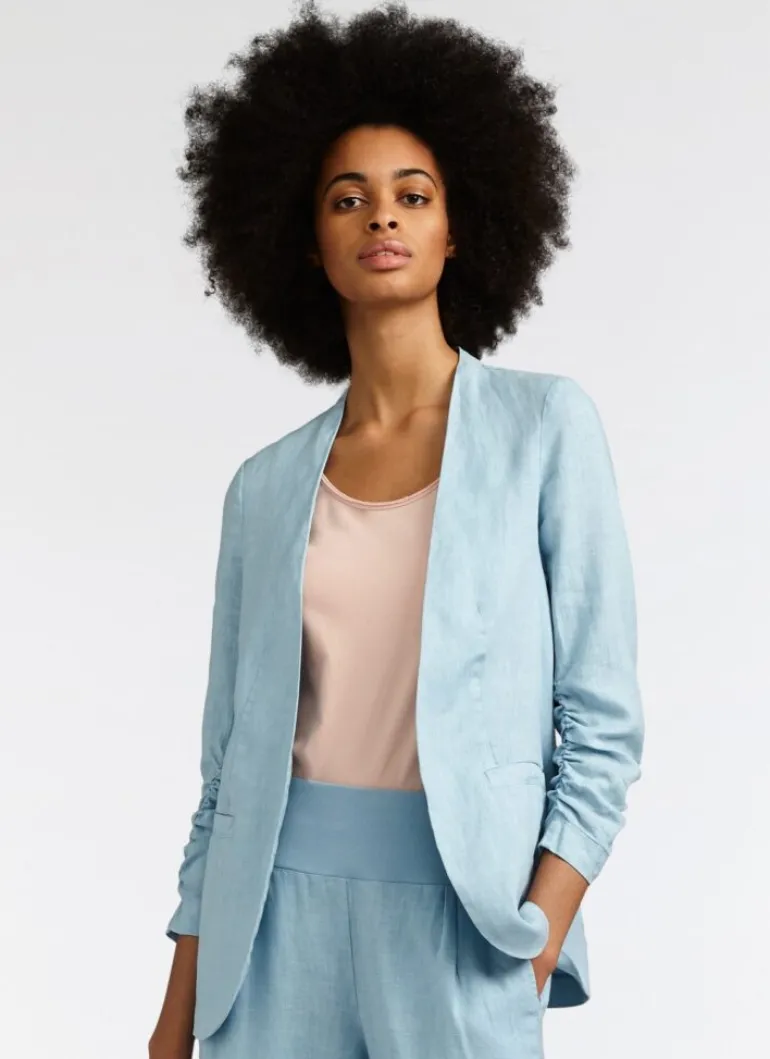 SANDWICH FORGET-ME-NOT LINEN JACKET