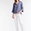 SANDWICH LINEN SPOT BLOUSE - 3 COLOURS