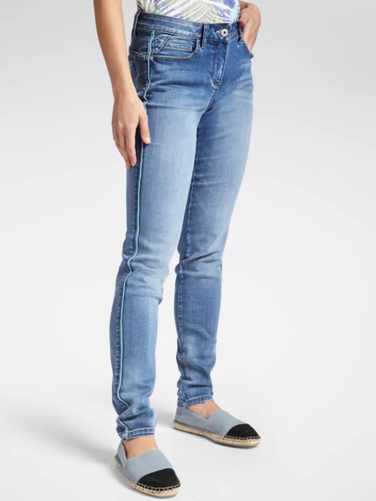 Sandwich Long Jeans Faded Denim