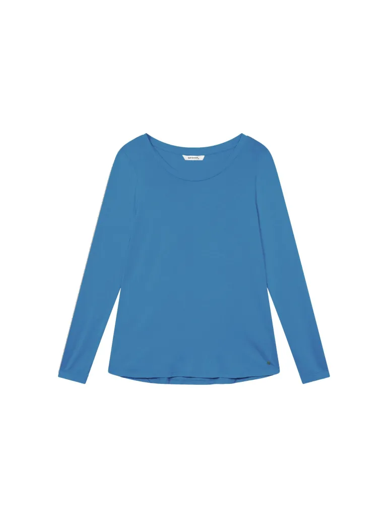 Sandwich Long Sleeve Top French Blue
