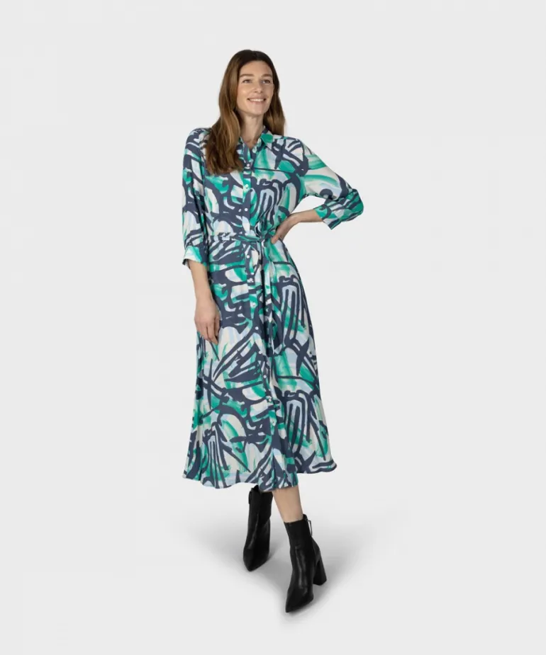 Sandwich Long Woven Dress Moonbeam