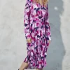 Sandwich Long Woven Dress Foxglove