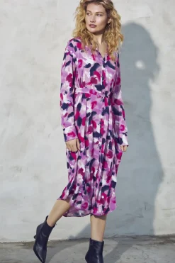 Sandwich Long Woven Dress Foxglove