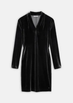 SANDWICH MIDI SUEDE DRESS/JACKET MIDNIGHT BLUE