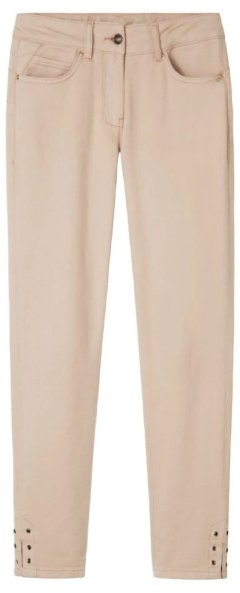 SANDWICH SKINNY DENIM TROUSERS WASHED ROSE