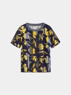 Sandwich Top Floral Print Navy