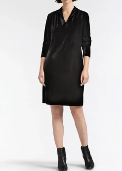 SANDWICH VELVET JERSEY MIDI DRESS