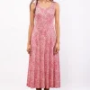 Simclan Princess Seam Dress Red