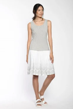SIMCLAN SKIRT WITH POCKETS WHITE