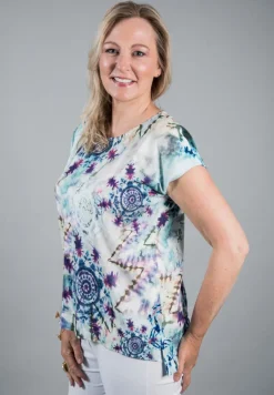 SIMCLAN TIE-DAY TOP BLUE
