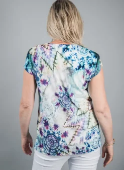 SIMCLAN TIE-DAY TOP BLUE