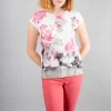 Simclan Top Floral Print Grey