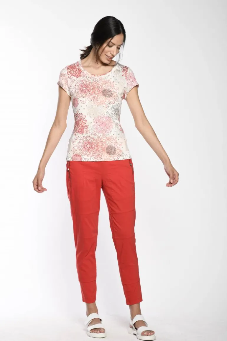 SIMCLAN TOP PRINT RED