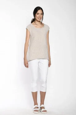 SIMCLAN TUNIC STRIPED LIGHT OLIVE
