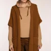 Simclan Wool Poncho Maroon