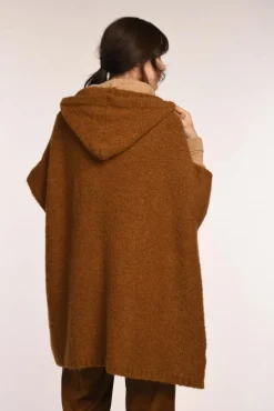 Simclan Wool Poncho Maroon