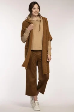 Simclan Wool Poncho Maroon