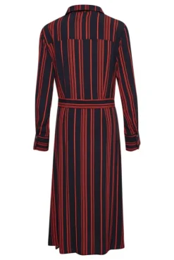 SOAKED HALIMA STRIPEY SHIRT DRESS NIGHT SKY