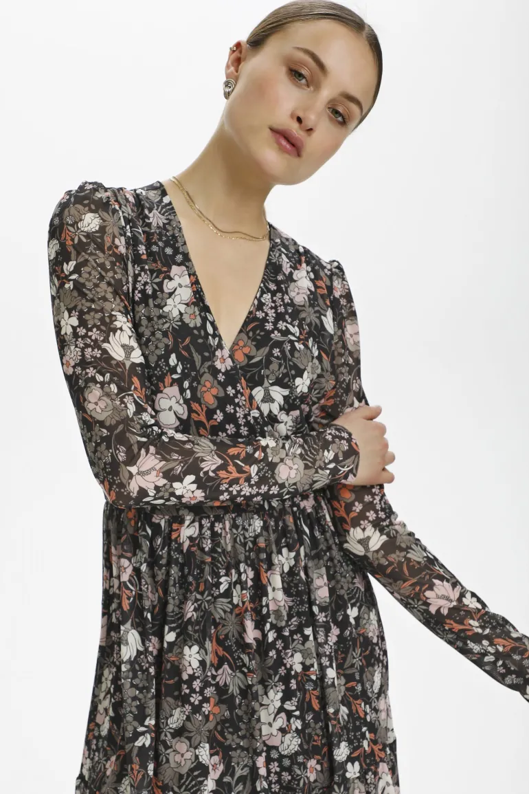 SOAKED IN LUXURY ALDORA DRESS VINTAGE FLORAL