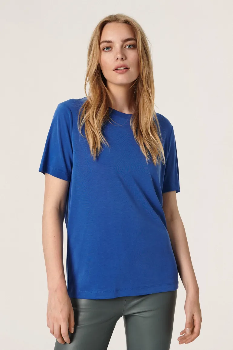 Soaked in Luxury Columbine Loose Fit Tee Soladite Blue