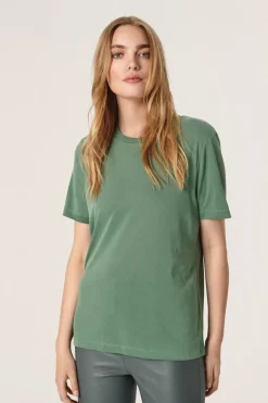 Soaked in Luxury Columbine Loose Fit Tee Dark Ivy