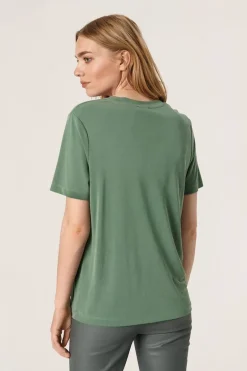 Soaked in Luxury Columbine Loose Fit Tee Dark Ivy