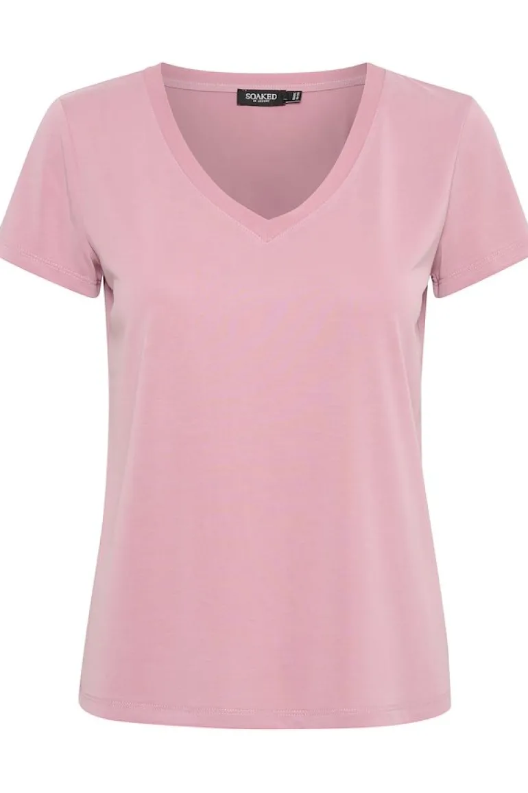 Soaked in Luxury Columbine V Neck Top Lilas