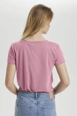 Soaked in Luxury Columbine V Neck Top Lilas