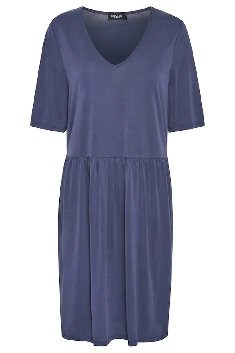 Soaked in Luxury Cordelia Dress Navy
