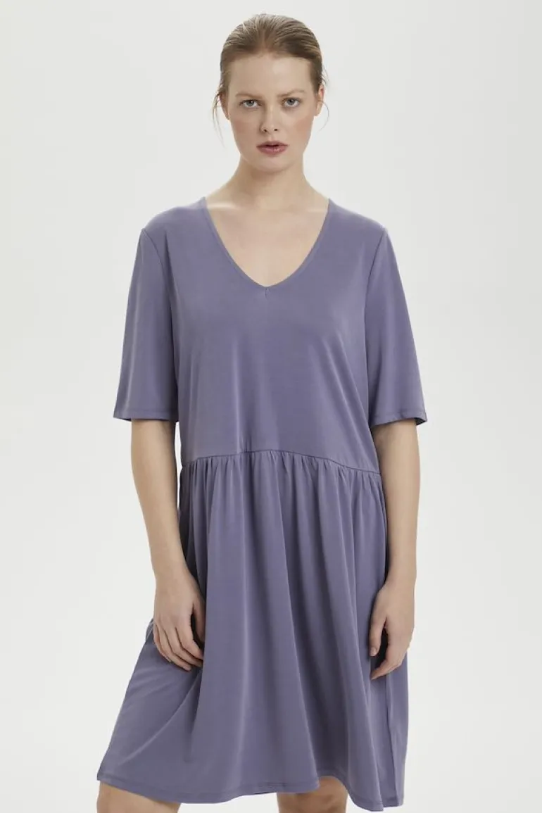 Soaked in Luxury Cordelia Dress Navy