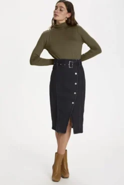 SOAKED IN LUXURY HANADI ROLLNECK LONG SLEEVE TOP - VARIOUS