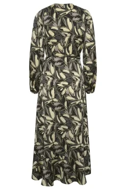 Soaked in Luxury Karven Dress Black Leaf