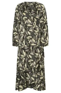 Soaked in Luxury Karven Dress Black Leaf