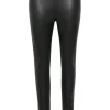 SOAKED IN LUXURY KAYLEE PLEATHER LEGGINGS BLACK