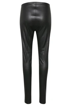 SOAKED IN LUXURY KAYLEE PLEATHER LEGGINGS BLACK