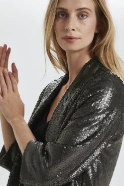 SOAKED IN LUXURY LALUNE SHIRLEY BLAZER BLACK