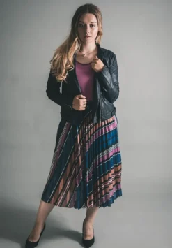 SOAKED IN LUXURY PIPPA SKIRT NIGHT SKY