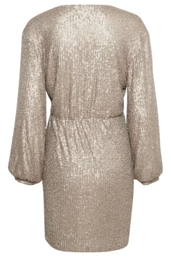 SOAKED IN LUXURY SABINE DRESS DULL GOLD