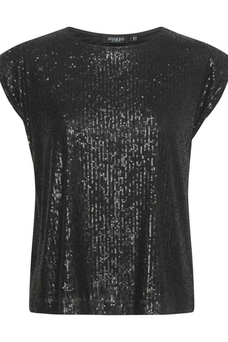SOAKED IN LUXURY SABINE TEE BLACK